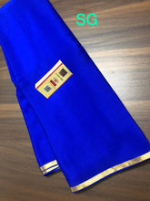 Load image into Gallery viewer, Exclusive Pure Mysore Silk Crepe Saree