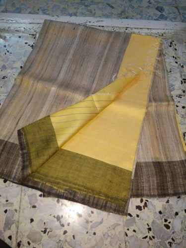 Handloom Tusser Ghicha Sarees