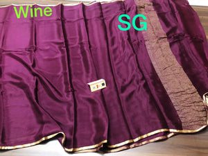 Exclusive Pure Mysore Silk Crepe Saree