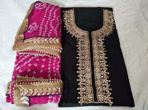 Gota Patti Work Jaipuri Suit
